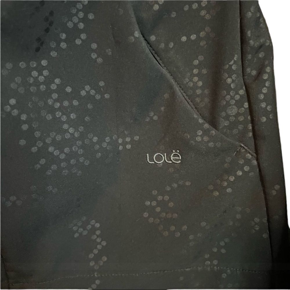 Lolë patterned black full zip jacket. Size small - Picture 13 of 16